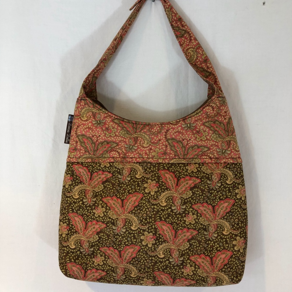 Borsa Bella fabric Purse Quilted. Med size